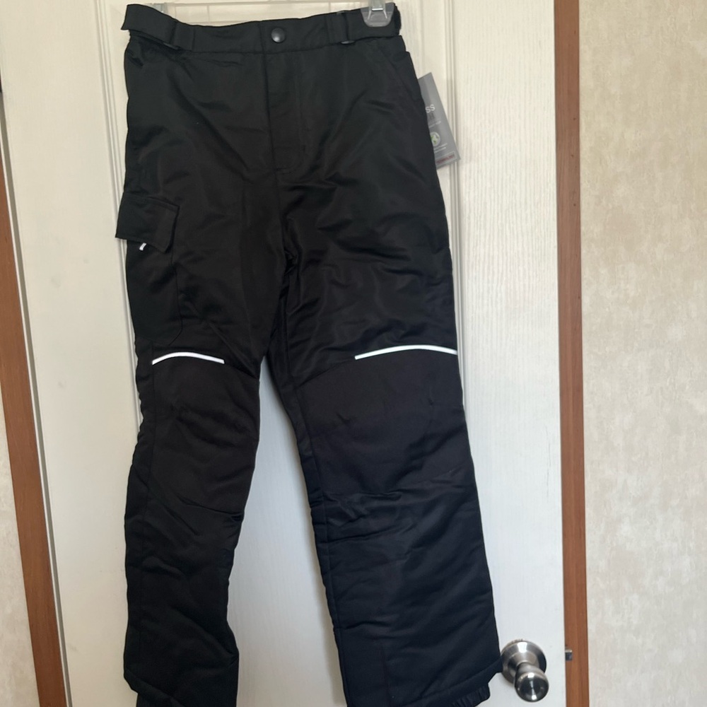 Swiss Tech Kids Black Snow Pants boys 10/12